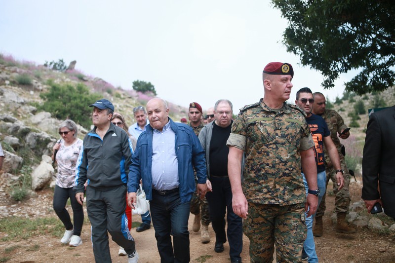 Cedar tree in memory of the Lebanese Commandos Regiment founder